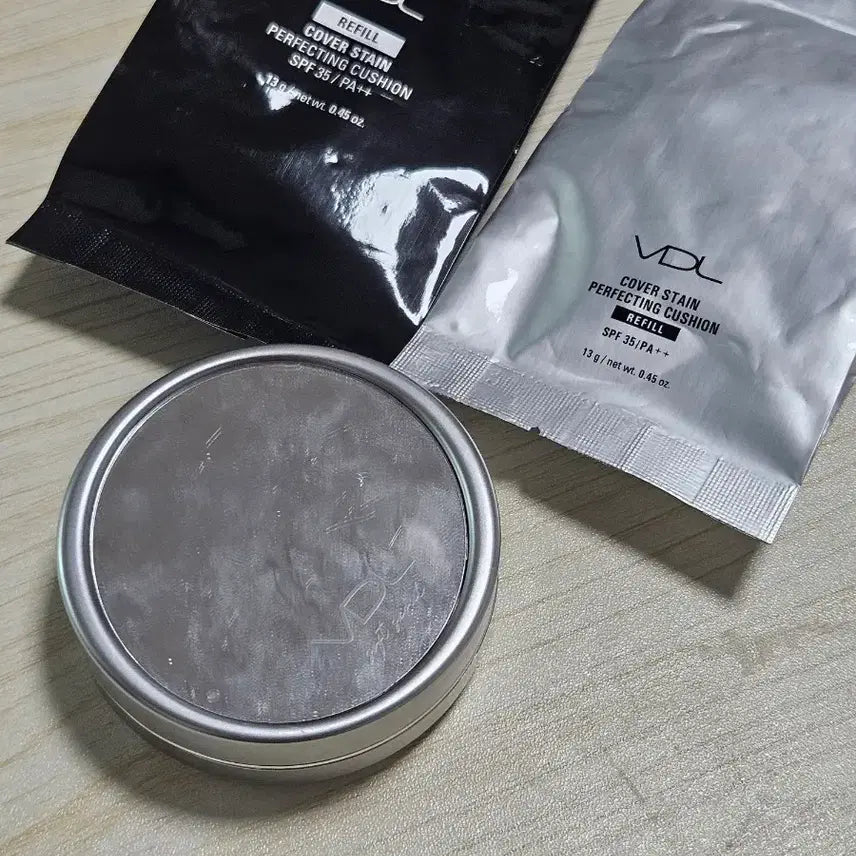 [BUNJANG] VDL Cover Stain Perfecting Cushion A02 SPF50+ PA+++ Set (Main + 2 Refills) / VDL 커버스테인 퍼펙팅 쿠션 A02 본품+리필2
