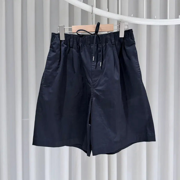 [BUNJANG] Hermès Cotton Banding Half Pants Navy Size 40 / (S급/40) / 에르메스 코튼 밴딩 반바지 하프 팬츠 네이비