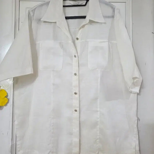 [BUNJANG] Linen Blouse / 여름 시원한 고급스러운 디자인이쁜  마 린넨  블라우스  깨끗해요