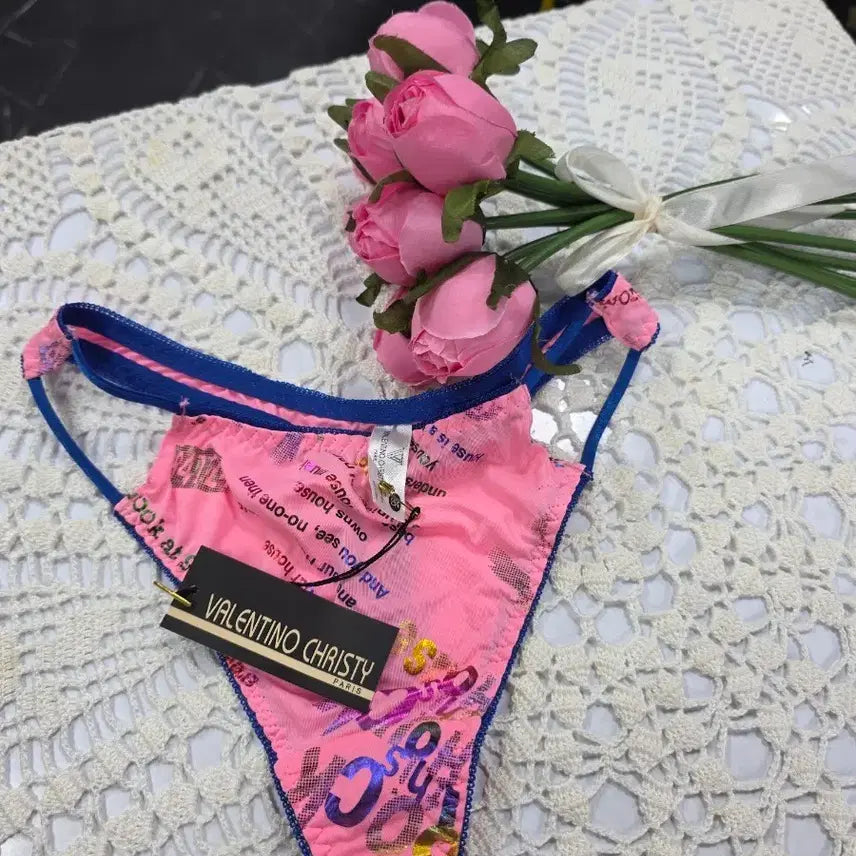 [BUNJANG] Valentino Christie Women's T-Panty Pink / 발렌티노 크리스티 여성T팬티(m)