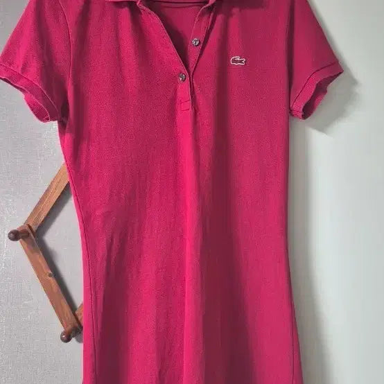 [BUNJANG] Lacoste Genuine Polo Dress Pink / 라코스테 정품 카라원피스