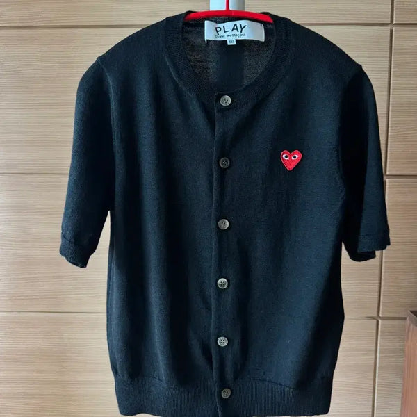 [BUNJANG] Comme des Garçons Genuine Half Sleeve Cardigan - Black / XXS / [정품] 꼼데가르송 반팔 가디건-블랙/xxs