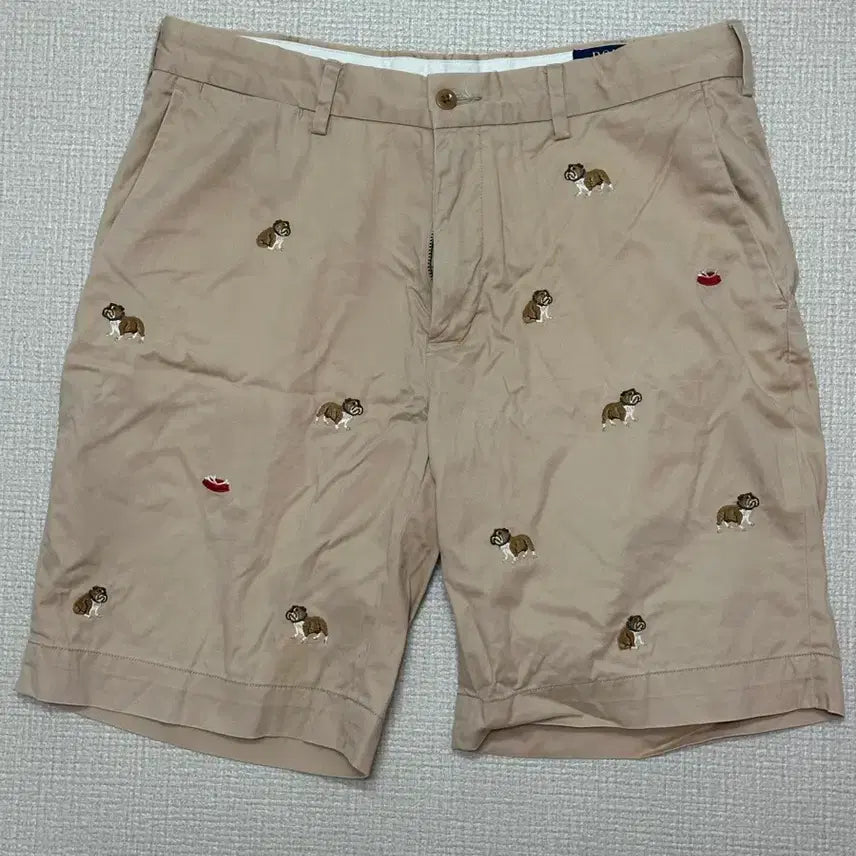 [BUNJANG] Polo Ralph Lauren Embroidered Bulldog Shorts Size 31 / 폴로 불독 자수 반바지 31