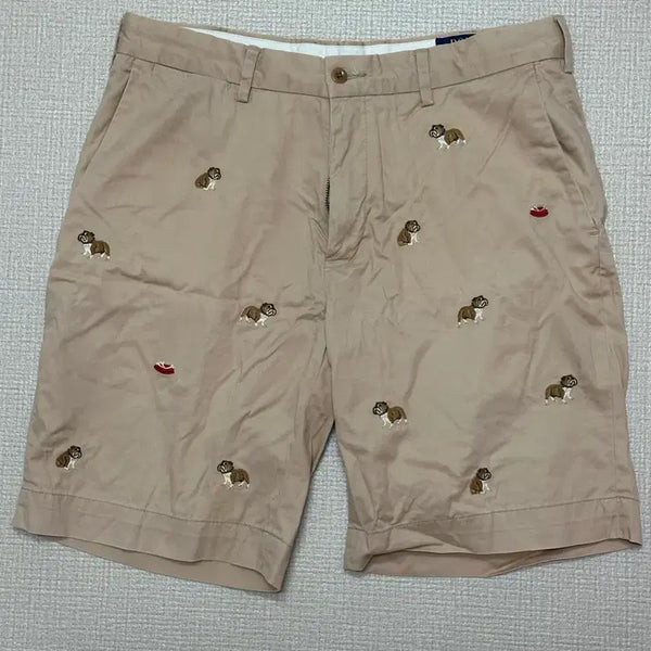 [BUNJANG] Polo Ralph Lauren Embroidered Bulldog Shorts Size 31 / 폴로 불독 자수 반바지 31
