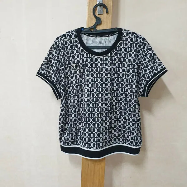 [BUNJANG] Geiger Golf Pattern Short-Sleeve T-Shirt / 가이거 골프 패턴 반팔티 105
