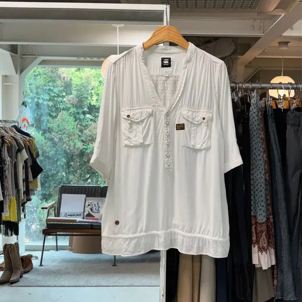 [BUNJANG] LOW COMBAT Blouse / 지스타 로우 컴뱃 블라우스