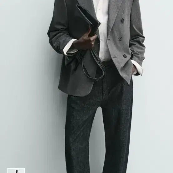 [BUNJANG] Zara Wool Double-Breasted Blazer / 자라 울 더블 브레스트 블레이저 50사이즈 새상품