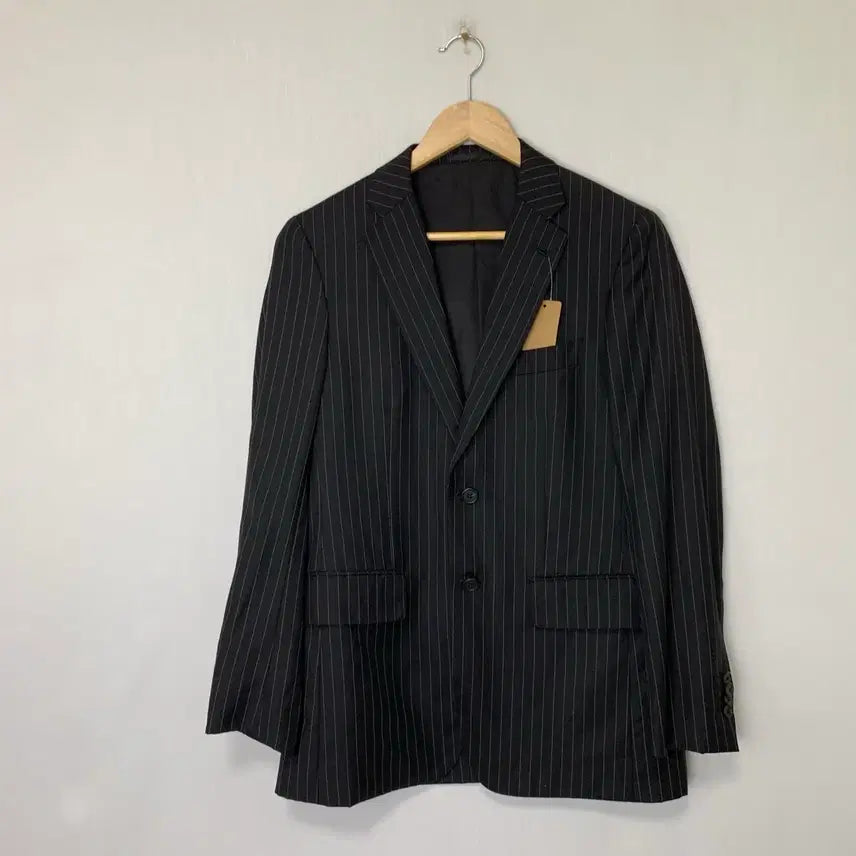 [BUNJANG] Paul Smith x Zegna Striped Black Blazer (Unisex) / 폴스미스 X 제냐 이태리 스트라이프 블랙 블레이저 남녀공용 긱시크