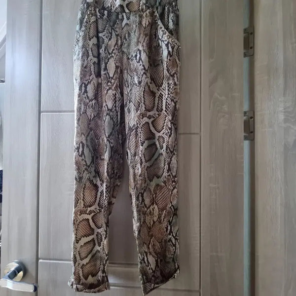 [BUNJANG] ZARA Snake Print Pants XS / (새상품)ZARA 뱀피 패턴 팬츠 XS 사이즈