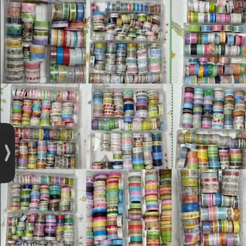 [BUNJANG] 100 Types Random Masking Tape Set / 랜덤마테 100종 / 다꾸 마테 마스킹테이프 마테띵