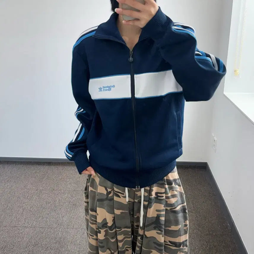 [BUNJANG] Adidas Originals Sport Navy Jersey / Adidas 아디다스 오리지널 스포츠 네이비 져지