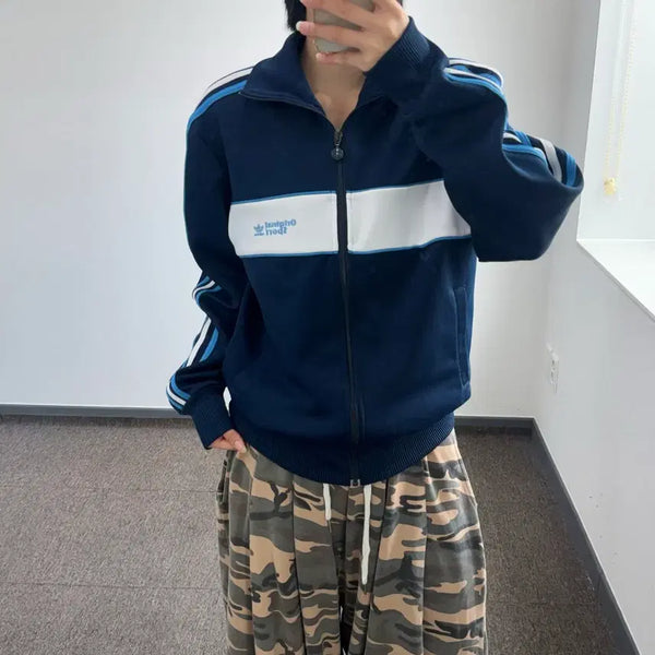 [BUNJANG] Adidas Originals Sport Navy Jersey / Adidas 아디다스 오리지널 스포츠 네이비 져지