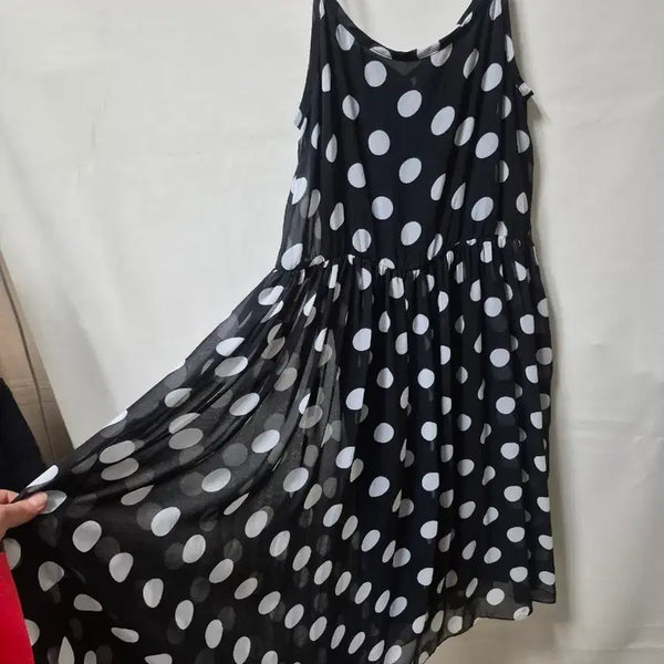 [BUNJANG] Polka Dot Sleeveless Dress M / 땡땡이 민소매 원피스 M