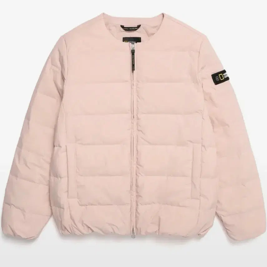 [BUNJANG] National Geographic Heron U-Neck Lightweight Padding Pink Size 90 / 내셔널지오그래픽 여성 헤론u넥 경량패딩 핑크