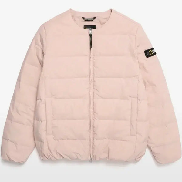 [BUNJANG] National Geographic Heron U-Neck Lightweight Padding Pink Size 90 / 내셔널지오그래픽 여성 헤론u넥 경량패딩 핑크