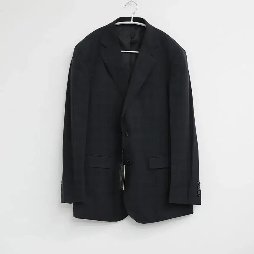 [BUNJANG] Men's Oversized Fit Checkered Suit Jacket Blazer / 남성 오버핏 체크 정장 자켓 블레이저