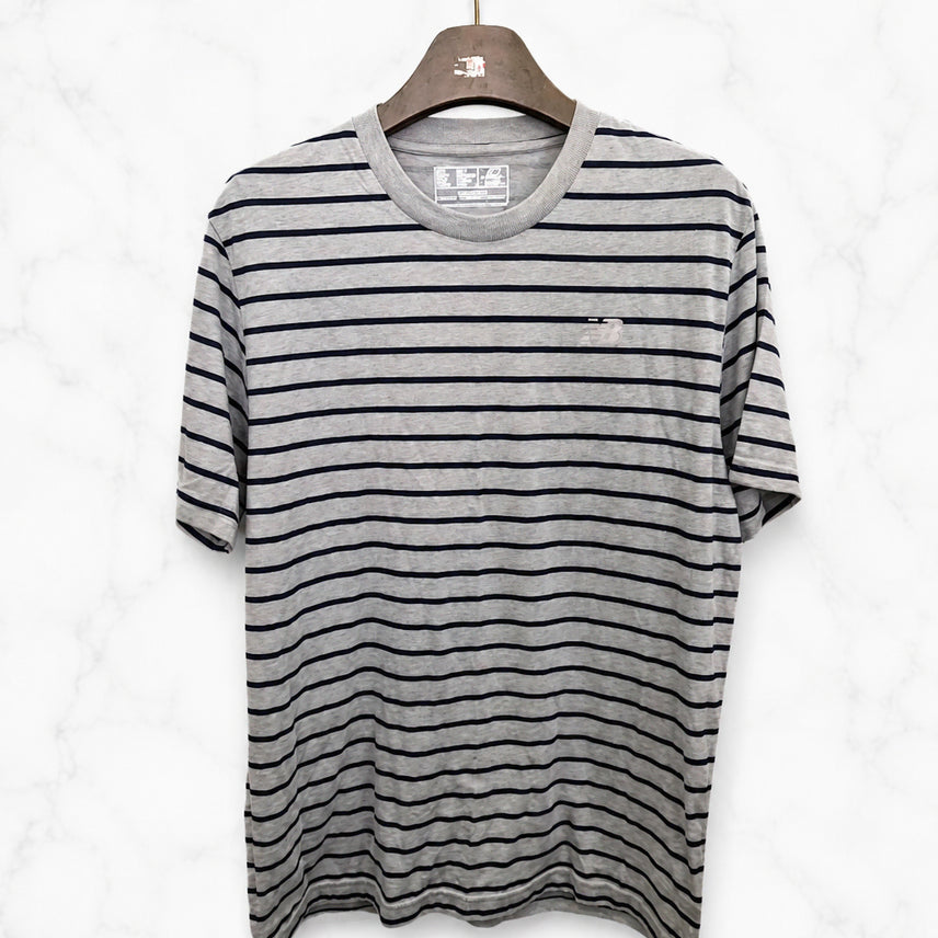 [BUNJANG] New Balance Stripe Short Sleeve T-Shirt / 100,L)) New balance 뉴발란스 스트라이프 반팔티셔츠!~