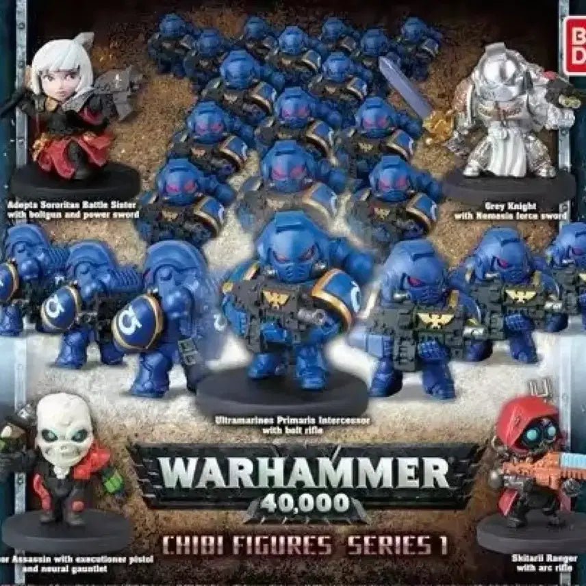 [BUNJANG] Bandai Warhammer 40K Chibi Figure SD Series 1 & 2 Set / 반다이 워해머 40K 치비피규어 SD 1탄 / 2탄 10종 미개봉 새제품