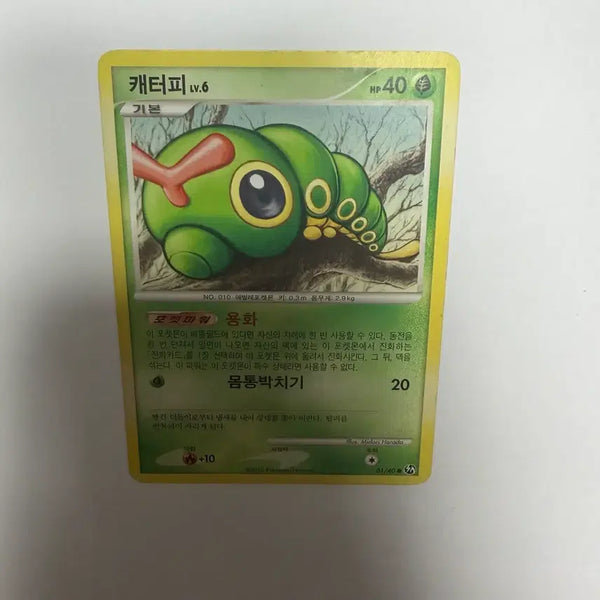[BUNJANG] Caterpie Pokemon Card / 캐터피 포켓몬카드