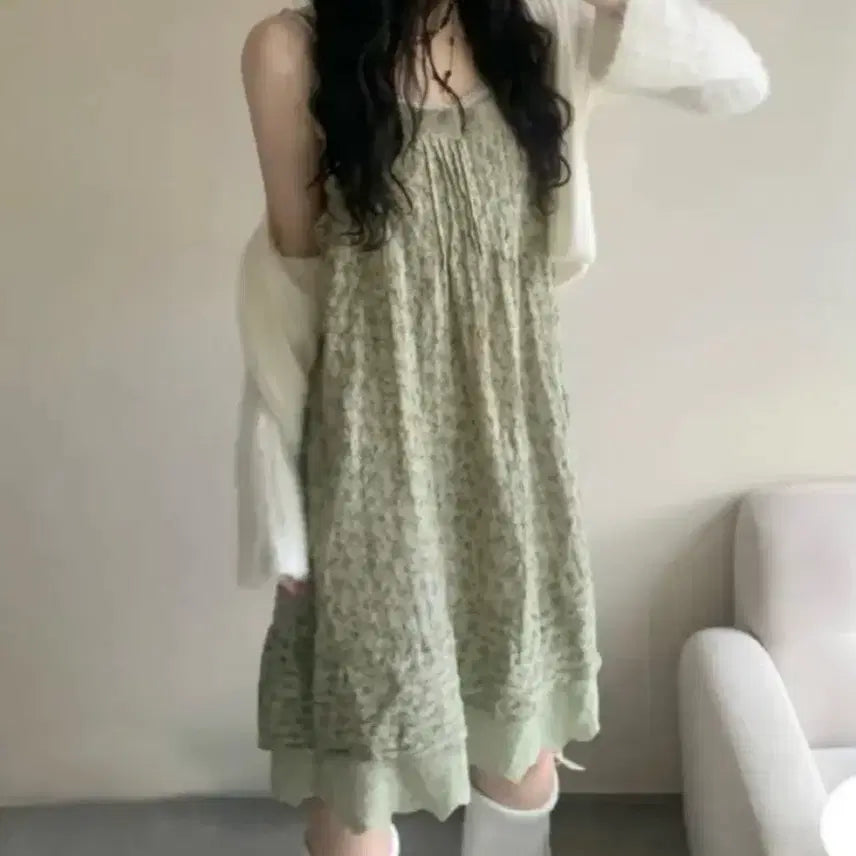 [BUNJANG] Vintage Floral Dress / 빈티지 잔꽃 원피스