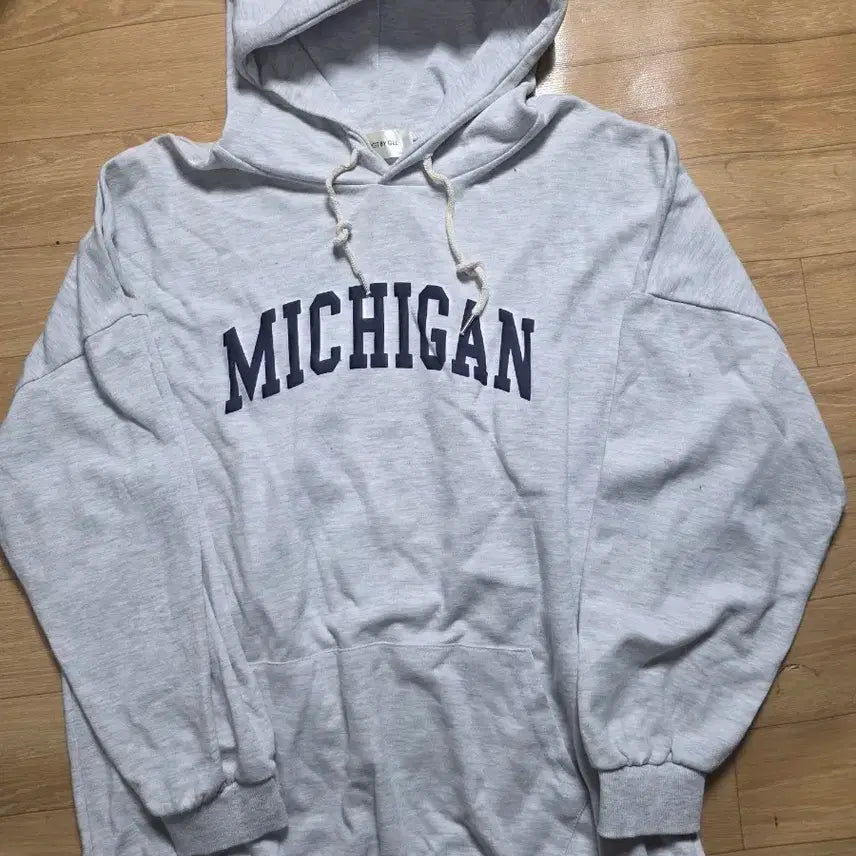 [BUNJANG] Michigan Graphic Sweatshirt Hoodie / 95~100..기모 맨투맨 미시간 그래픽 후드티. .가슴65.길이75cm