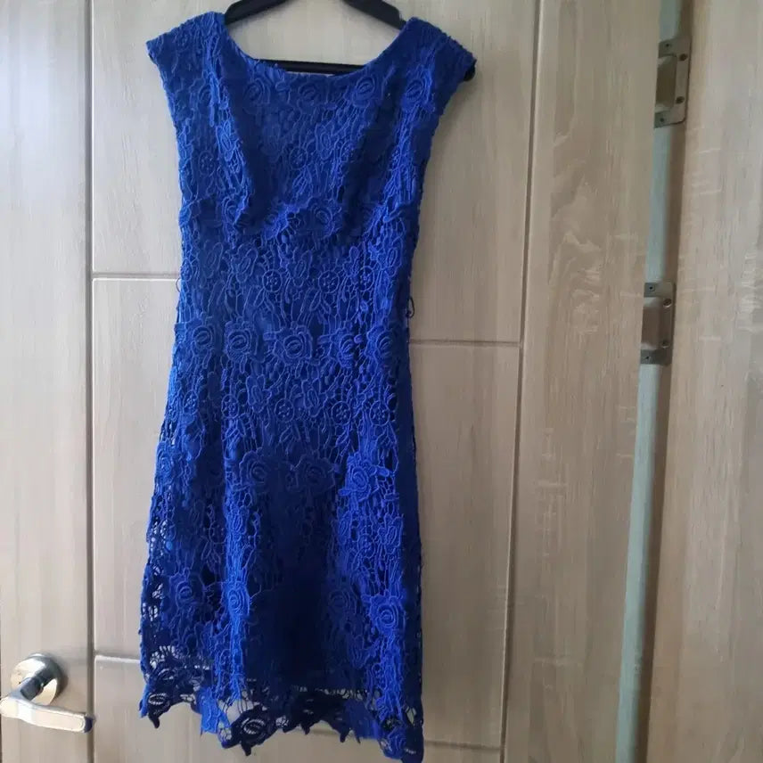 [BUNJANG] Mango Navy Lace Mini Dress XS / (새상품)망고 네이비 레이스 원피스 XS