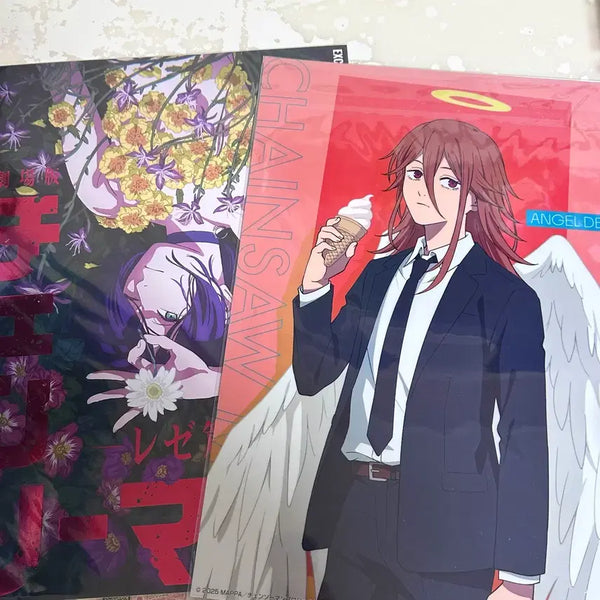 [BUNJANG] Chainsaw Man Legi & Angel Devil Ichiban Kuji Poster Bundle Set / (일괄) 체인소맨 레제 4주차 특전 천사의 악마 이치방쿠지 포스터
