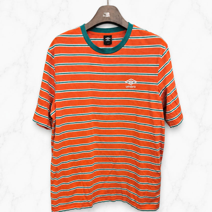 [BUNJANG] Umbro Stripe Short Sleeve T-Shirt / 95,M,넉넉사이즈)) UMBRO 엄브로 스트라이프 반팔티셔츠!~