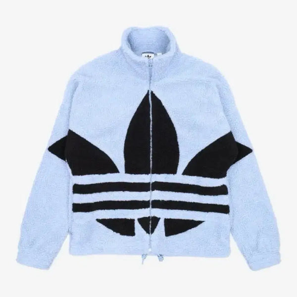 [BUNJANG] Adidas Trefoil Fleece Jacket Blue S / 아디다스 트레포일 플리스 자켓 블루 S