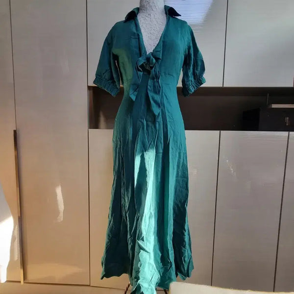 [BUNJANG] ZARA WOMAN Green Shirt Dress S / (새상품)ZARA WOMAN 그린 셔츠 원피스 S