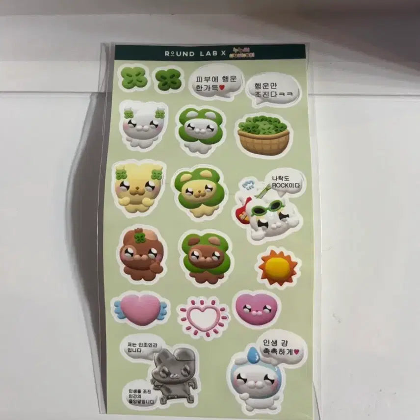[BUNJANG] Roundlab x Nunuci Limited Edition Collaboration Sticker / [단종] 라운드랩x누누씨 한정판 콜라보 스티커