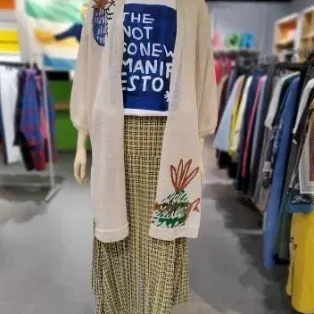 [BUNJANG] United Colors of Benetton Linen Blend Long Cardigan / 베네통 린넨 블렌드 롱가디건