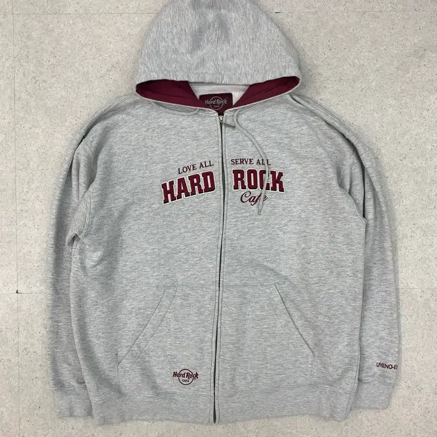 [BUNJANG] Hard Rock Cafe Zip-Up Hoodie XL / 하드락카페 후드집업