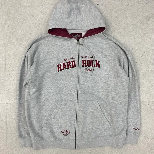 [BUNJANG] Hard Rock Cafe Zip-Up Hoodie XL / 하드락카페 후드집업