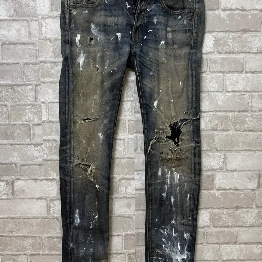 [BUNJANG] McQ by Alexander McQueen 00s Archive Distressed Denim Pants / 알렉산더 맥퀸 McQ 0Os 아카이브 데님팬츠