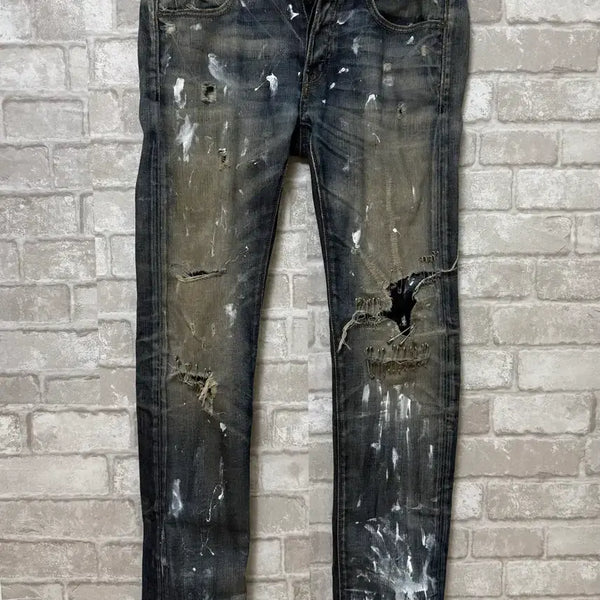 [BUNJANG] McQ by Alexander McQueen 00s Archive Distressed Denim Pants / 알렉산더 맥퀸 McQ 0Os 아카이브 데님팬츠