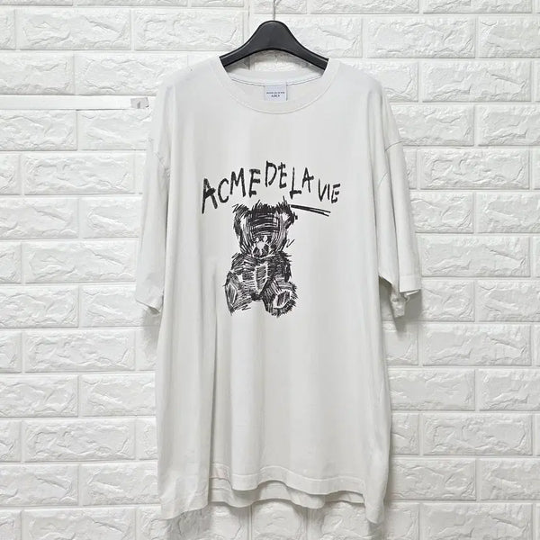 [BUNJANG] Mark Made Ravi White T-Shirt XL / XL 마크메드라비 화이트 반팔 티 E368
