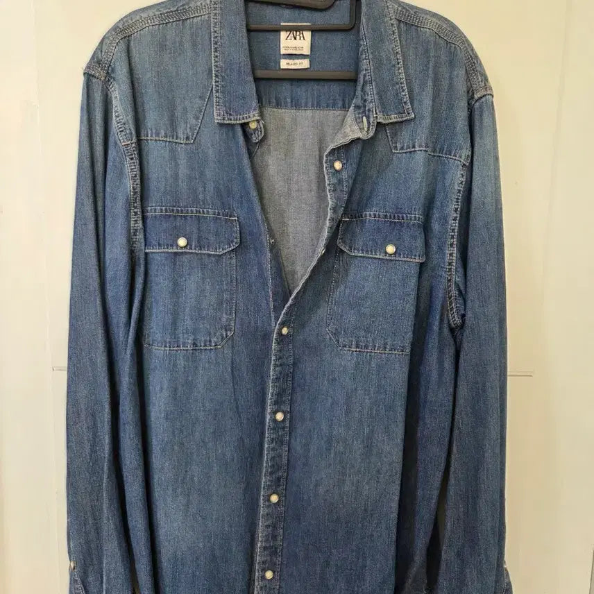 [BUNJANG] ZARA Relaxed Fit Denim Shirt XXL / ZARA MAN 릴렉스핏 데님 셔츠 XXL