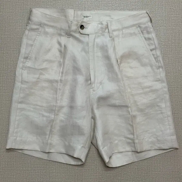 [BUNJANG] Phigvel Linen Pintuck Shorts Size 2 / 피그벨 린넨 핀턱 숏츠 2 (phigvel)