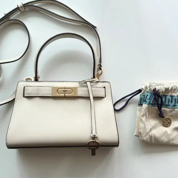 [BUNJANG] Tory Burch Lee Radziwill Petite Satchel Cream / 토리버치 Lee Radziwill Petite Satchel 크림 정품 | 1회착용 | 더스트백 포함