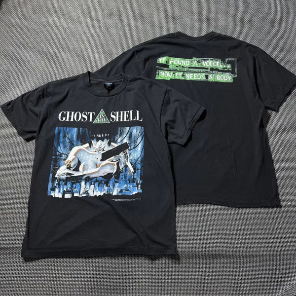 [BUNJANG] Ghost in the Shell Anime Printing T-Shirt (L/XL) / 새상품) 고스트 인더 쉘 애니 프린팅 티셔츠  (L/XL)