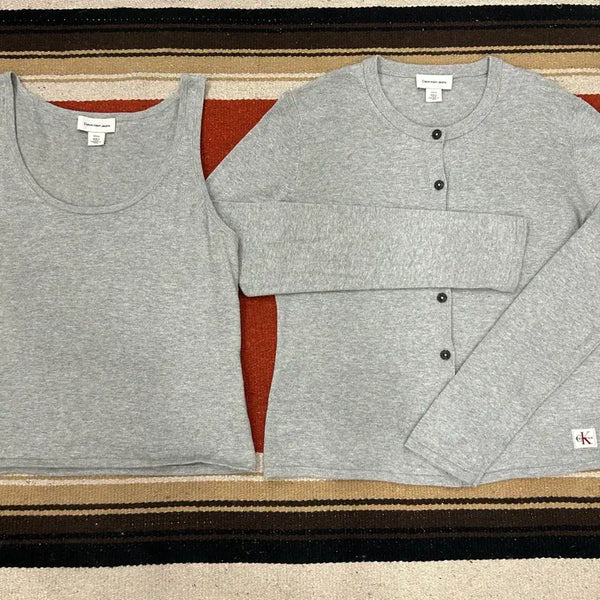 [BUNJANG] Calvin Klein Women's Cotton Twin Set / 캘빈클라인 여성 코튼 트윈세트