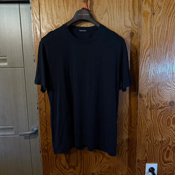 [BUNJANG] Tom Ford Signature Lyocell Blend Short Sleeve T-Shirt / 톰포드 TF 로고 라이오셀(리오셀) 반팔 티셔츠