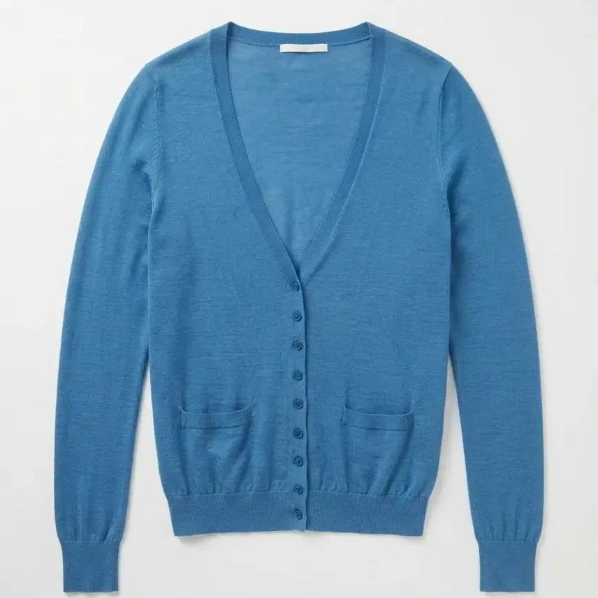[BUNJANG] Our Archive Blue V-Neck Cardigan / 레코페인즈 블루 V넥 가디건 44