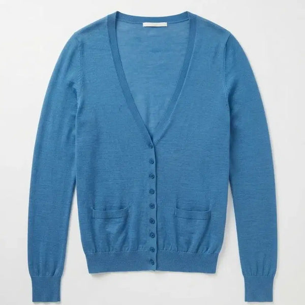 [BUNJANG] Our Archive Blue V-Neck Cardigan / 레코페인즈 블루 V넥 가디건 44