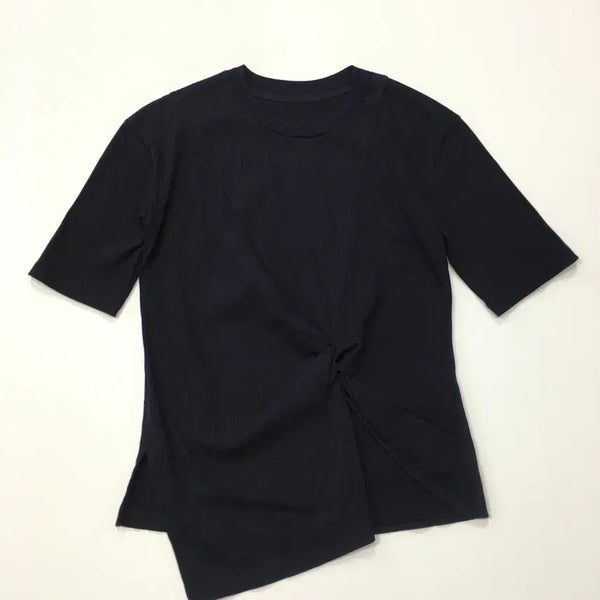 [BUNJANG] System Short-Sleeve Blouse Shirt / 한섬 시스템 반팔 블라우스 셔츠