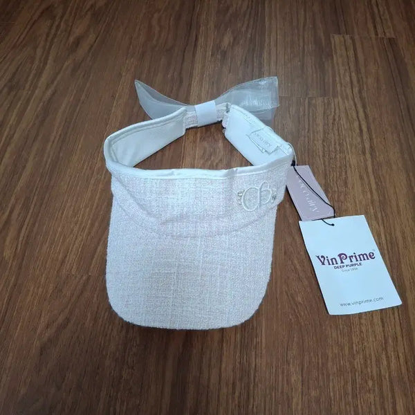 [BUNJANG] Beanprime Pink Tweed Visor Hat / 빈프라임 골프핑크 트위드 썬바이저   새제품