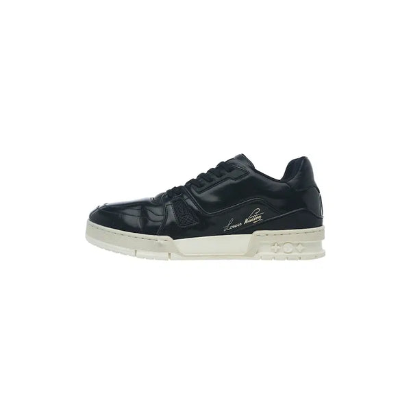 [BUNJANG] Louis Vuitton LV Trainer Sneakers Black Leather / 루이비통 LV 트레이너 스니커즈 블랙