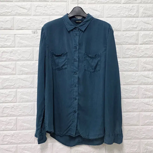 [BUNJANG] Massimo Dutti Linen Blend Blouse Shirt / M 마시모두띠 린넨 마 블라우스 셔츠 E376