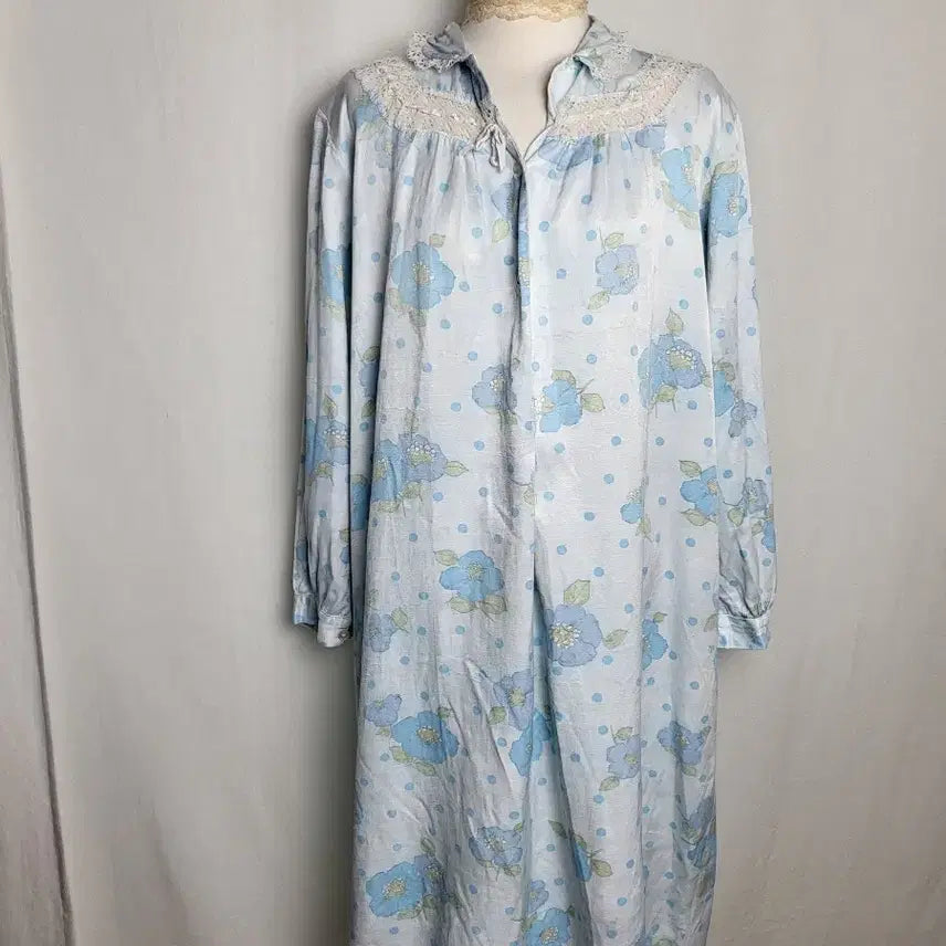 [BUNJANG] Vintage European Lace Night Dress Pajama Homewear Cottage Style / 빈티지 유럽 레이스 나이트 드레스 파자마 홈웨어 코티지